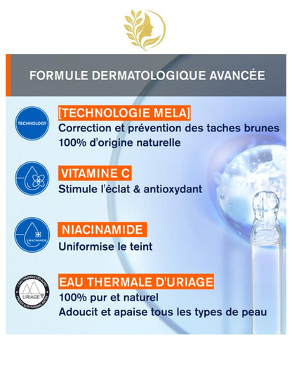 URIAGE DÉPIDERM - CRÈME MOUSSE NETTOYANTE ÉCLAT  NETTOIE, UNIFIE, ILLUMINE - 100 ML -