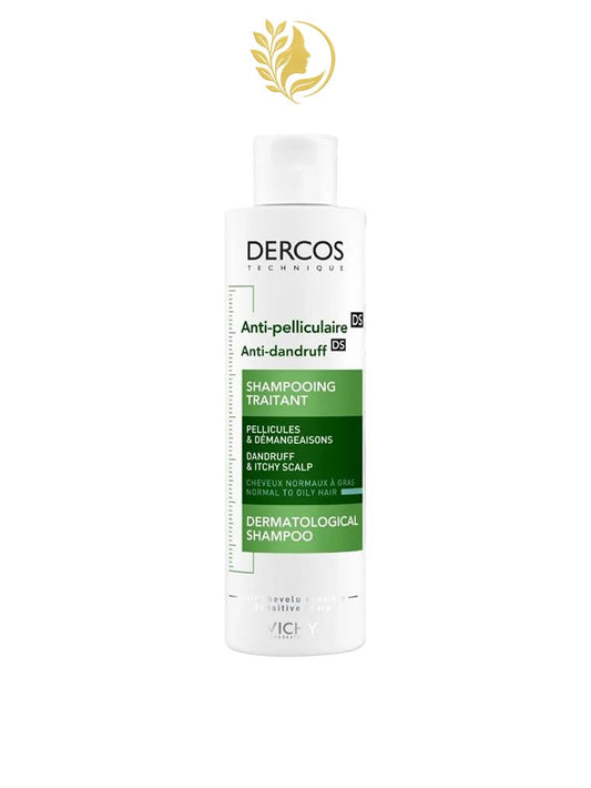 DERCOS TECHNIQUE ANTI-PELLICULAIRE - SHAMPOOING TRAITANT - CHEVEUX NORMAUX À GRAS - 200 ML -