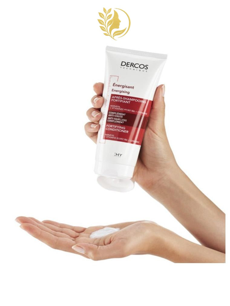 DERCOS TECHNIQUE ENERGISANT - APRÈS-SHAMPOOING FORTIFIANT COMPLÉMENT ANTI-CHUTE - 200 ML -