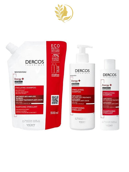 DERCOS TECHNIQUE SHAMPOOING ENERGY+ ANTI-CHUTE - 200 & 400 ML -