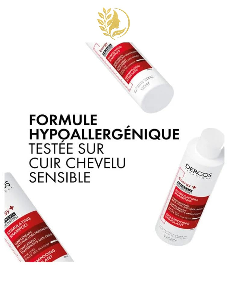 DERCOS TECHNIQUE SHAMPOOING ENERGY+ ANTI-CHUTE - 200 & 400 ML -