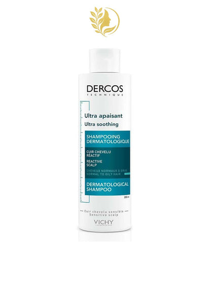 DERCOS TECHNIQUE ULTRA APAISANT- SHAMPOOING - CHEVEUX NORMAUX À GRAS - 200 ML -