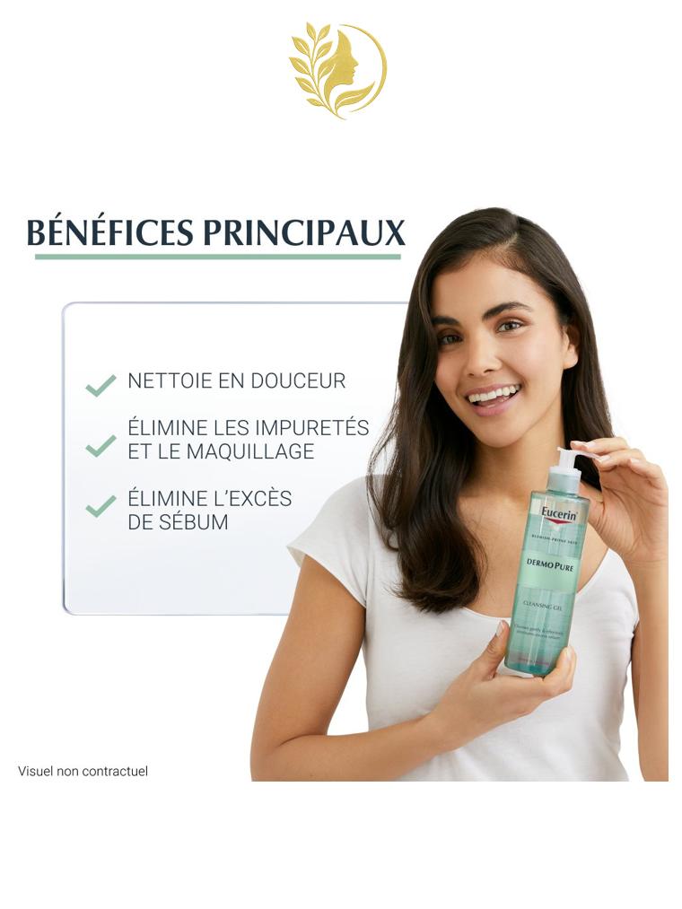 EUCERIN DERMOPURE GEL NETTOYANT - 200 ML -