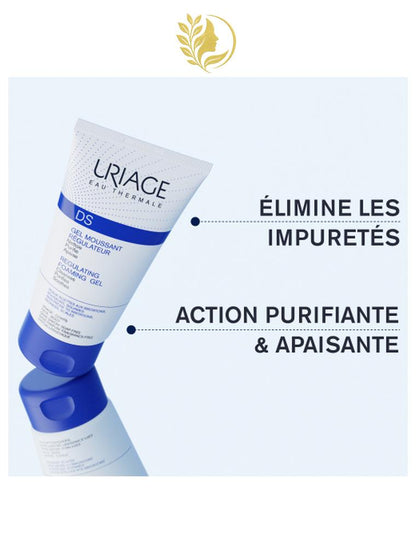 URIAGE DS - GEL MOUSSANT RÉGULATEUR NETTOIE, PURIFIE, APAISE - 150 ML -
