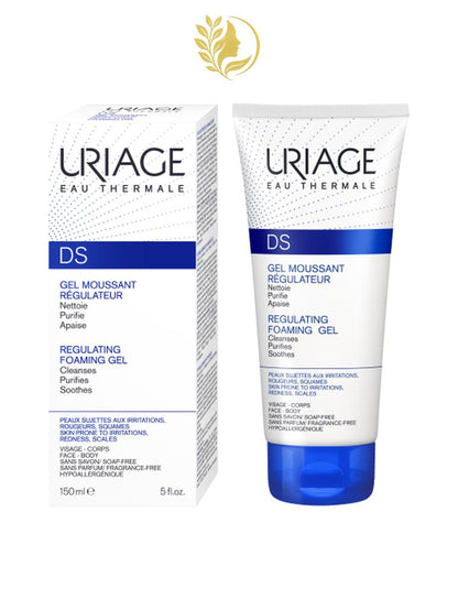 URIAGE DS - GEL MOUSSANT RÉGULATEUR NETTOIE, PURIFIE, APAISE - 150 ML -