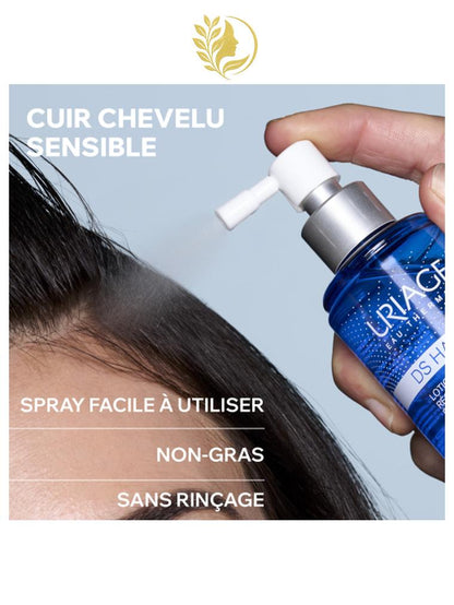 URIAGE DS HAIR - LOTION ANTIPELLICULAIRE RÉGULATRICE  CUIR CHEVELU APAISÉ ET PELLICULES ÉLIMINÉES - 100 ML -
