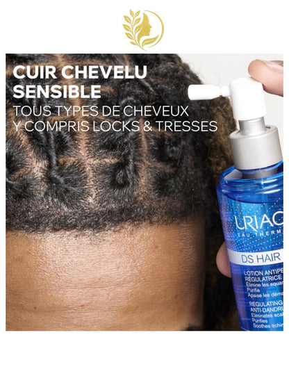 URIAGE DS HAIR - LOTION ANTIPELLICULAIRE RÉGULATRICE  CUIR CHEVELU APAISÉ ET PELLICULES ÉLIMINÉES - 100 ML -