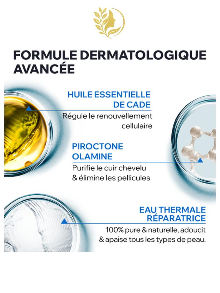 URIAGE DS HAIR - LOTION ANTIPELLICULAIRE RÉGULATRICE  CUIR CHEVELU APAISÉ ET PELLICULES ÉLIMINÉES - 100 ML -