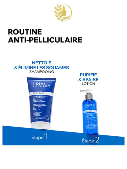 URIAGE DS HAIR - LOTION ANTIPELLICULAIRE RÉGULATRICE  CUIR CHEVELU APAISÉ ET PELLICULES ÉLIMINÉES - 100 ML -