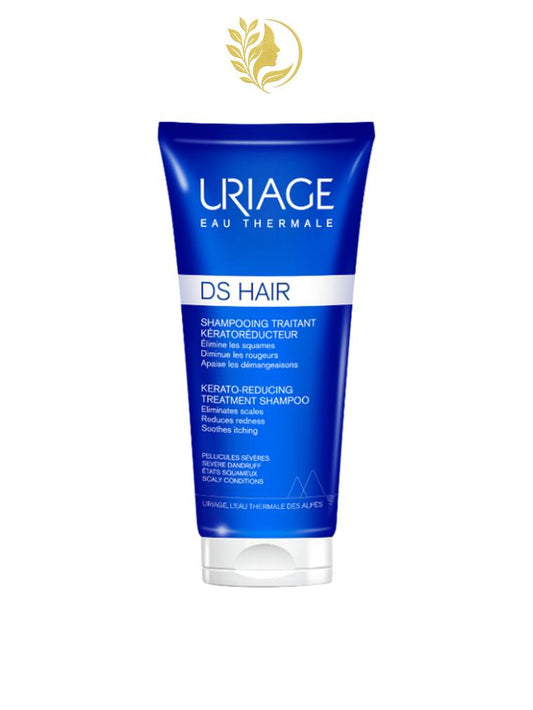 URIAGE DS HAIR - SHAMPOOING TRAITANT KÉRATORÉDUCTEUR  ÉLIMINE LES SQUAMES, DIMINUE LES ROUGEURS, APAISE LES DÉMANGEAISONS - 150 ML -