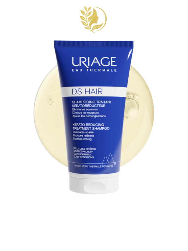 URIAGE DS HAIR - SHAMPOOING TRAITANT KÉRATORÉDUCTEUR  ÉLIMINE LES SQUAMES, DIMINUE LES ROUGEURS, APAISE LES DÉMANGEAISONS - 150 ML -