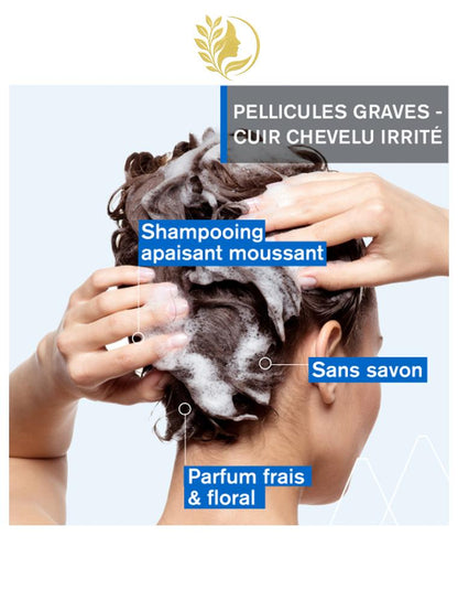 URIAGE DS HAIR - SHAMPOOING TRAITANT KÉRATORÉDUCTEUR  ÉLIMINE LES SQUAMES, DIMINUE LES ROUGEURS, APAISE LES DÉMANGEAISONS - 150 ML -