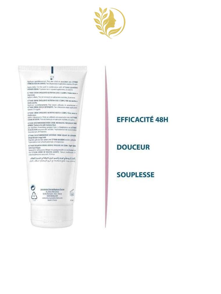 DUCRAY ICTYANE CREME EMOLLIENTE NUTRITIVE VISAGE ET CORPS 200 ML