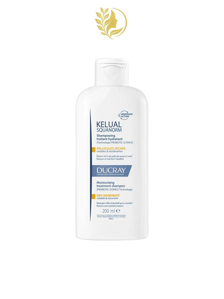 DUCRAY KELUAL SQUANORM SHAMPOOING TRAITANT HYDRATANT - PELLICULES SÈCHES - 200 ML -