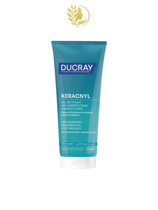 DUCRAY KERACNYL GEL NETTOYANT ANTI-IMPERFECTIONS VISAGE ET CORPS - 200 ML -
