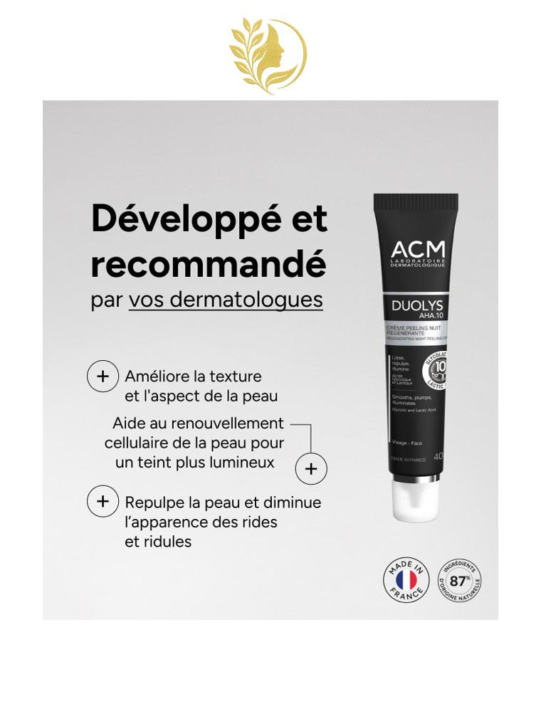 ACM DUOLYS AHA 10 CRÈME PEELING NUIT RÉGÉNÉRANTE - 40 ML -