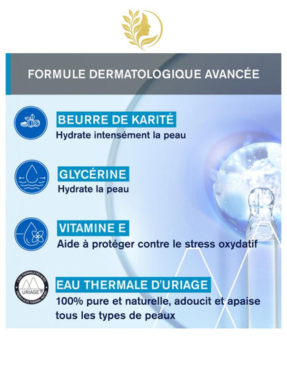 URIAGE EAU THERMALE - CRÈME D'EAU MAINS  HYDRATE, APAISE, PROTÈGE - 50 ML -
