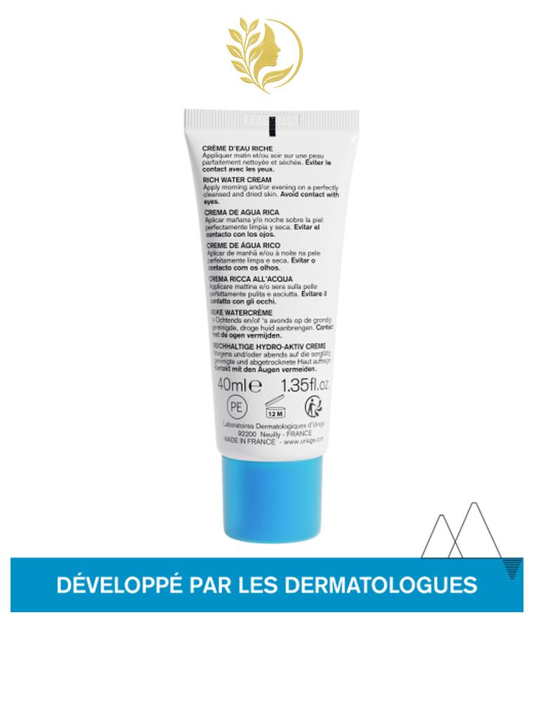 URIAGE EAU THERMALE - CRÈME D'EAU RICHE  NOURRIT, PROTÈGE, APAISE - 40 ML -