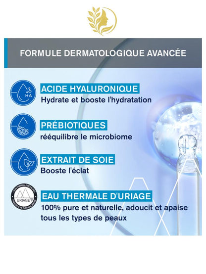 URIAGE EAU THERMALE - ESSENCE D'EAU ÉCLAT  HYDRATE, RÉÉQUILIBRE, RAVIVE LE TEINT - 100 ML -