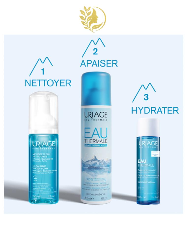 URIAGE EAU THERMALE - ESSENCE D'EAU ÉCLAT  HYDRATE, RÉÉQUILIBRE, RAVIVE LE TEINT - 100 ML -