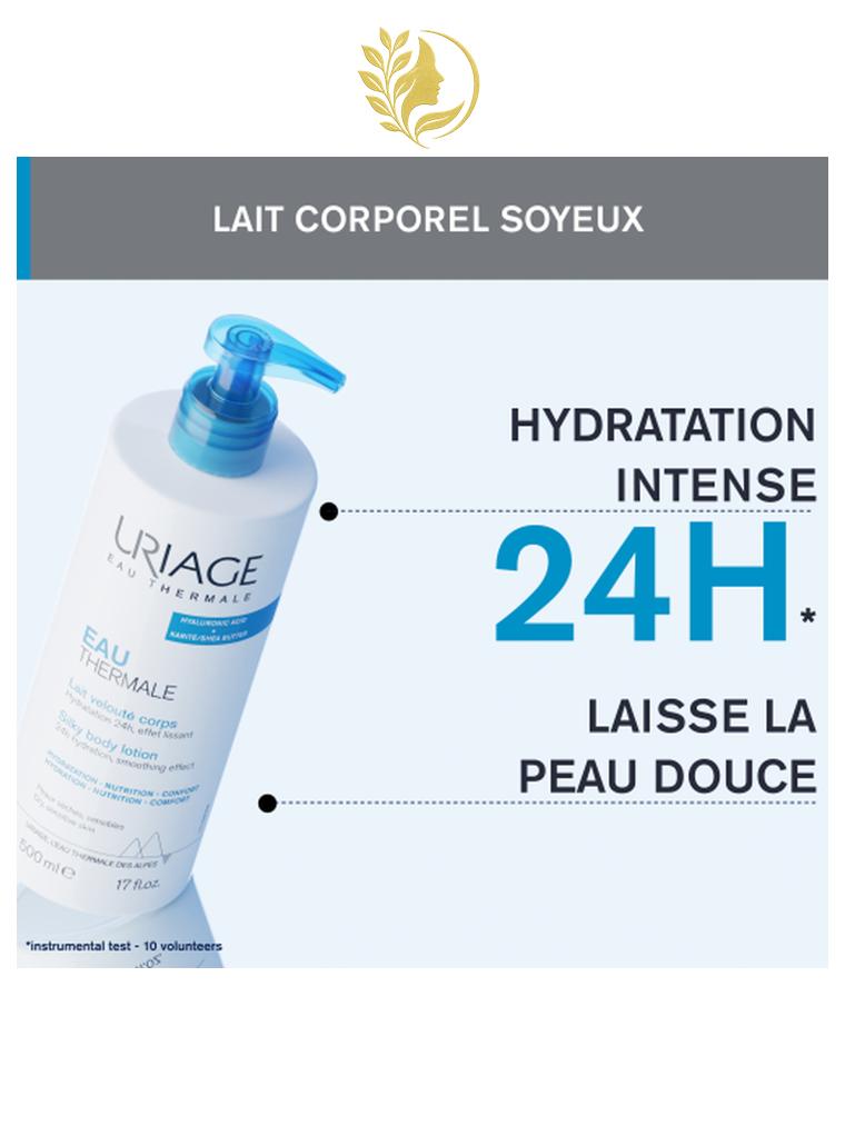 URIAGE EAU THERMALE - LAIT VELOUTÉ CORPS  HYDRATE, LISSE, CONFORT IMMÉDIAT - 200 & 500 ML -