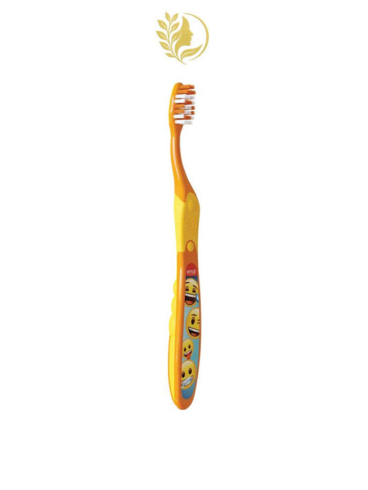 ELGYDIUM JUNIOR 7/12 ANS - BROSSE À DENTS *SOUPLE* ENFANT ( EMOJI & SPLASH )