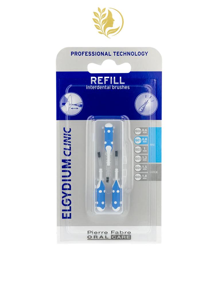 ELGYDIUM CLINIC REFILL BLUE (ISO 1) - BROSSETTE INTERDENTAIRE - 0,8 MM -