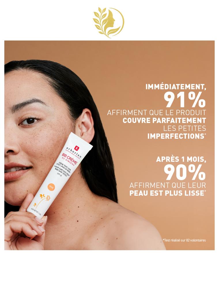 ERBORIAN BB CRÈME AU GINSENG CRÈME TEINT CLAIR SPF20 - 15 & 40 ML -