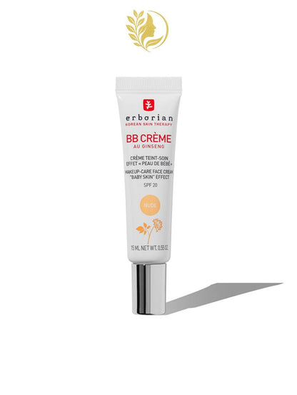 ERBORIAN BB CRÈME AU GINSENG CRÈME TEINT NUDE SPF20 - 15 & 40 ML -