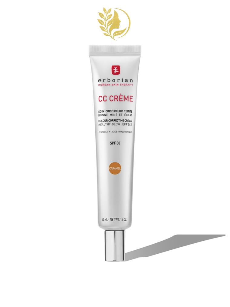 ERBORIAN CC CRÈME À LA CENTELLA ASIATICA SOIN CORRECTEUR TEINTÉ CARAMEL SPF 30 - 15 & 40 ML -