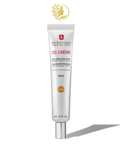ERBORIAN CC CRÈME À LA CENTELLA ASIATICA SOIN CORRECTEUR TEINTÉ CARAMEL SPF 30 - 15 & 40 ML -