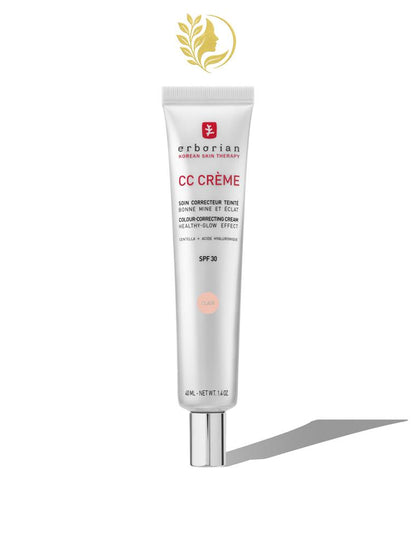 ERBORIAN CC CRÈME À LA CENTELLA ASIATICA SOIN CORRECTEUR TEINTÉ CLAIR SPF 30 - 15 & 40 ML -