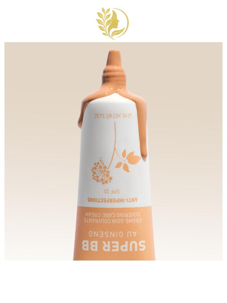 ERBORIAN SUPER BB CRÈME SOIN COUVRANTE SPF20 NUDE - 15 & 40 ML -