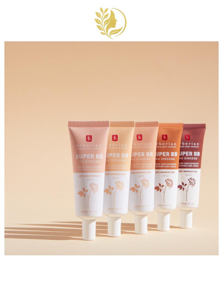 ERBORIAN SUPER BB CRÈME SOIN COUVRANTE SPF20 NUDE - 15 & 40 ML -