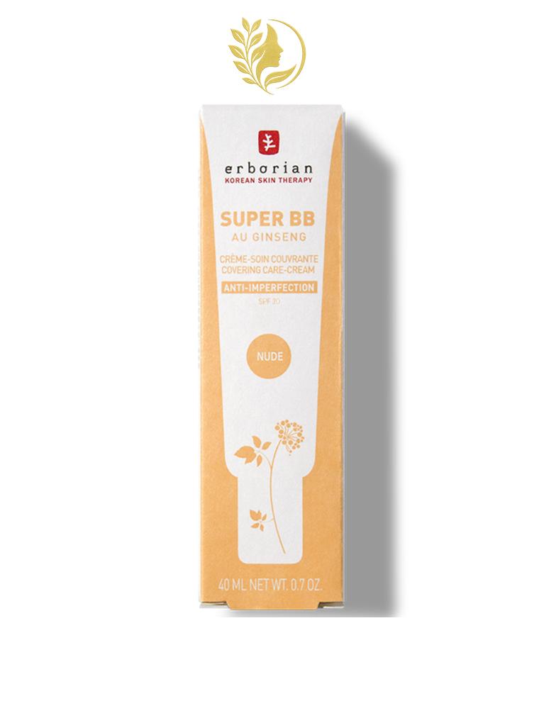ERBORIAN SUPER BB CRÈME SOIN COUVRANTE SPF20 NUDE - 15 & 40 ML -