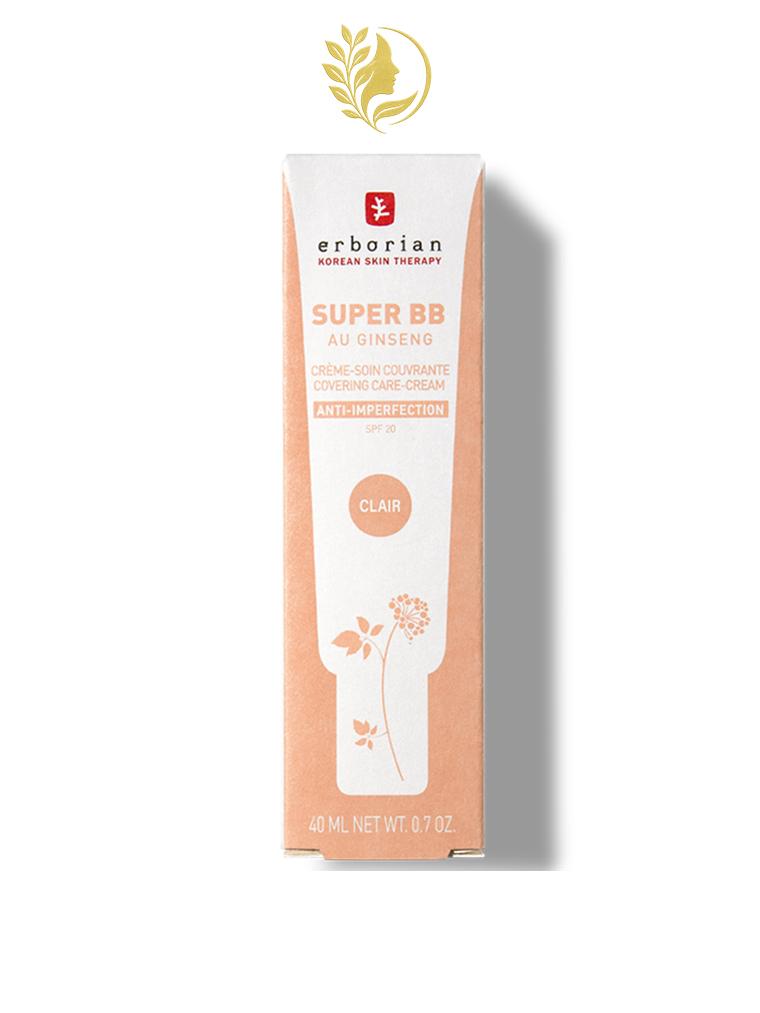 ERBORIAN SUPER BB CRÈME SOIN COUVRANTE SPF20 CLAIR - 15 & 40 ML -