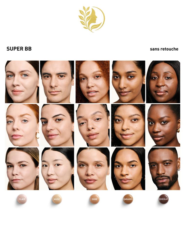 ERBORIAN SUPER BB CRÈME COUVRANTE AU GINSENG CRÈME TEINT DORE SPF20 - 15 & 40 ML -