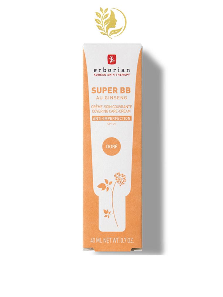 ERBORIAN SUPER BB CRÈME COUVRANTE AU GINSENG CRÈME TEINT DORE SPF20 - 15 & 40 ML -