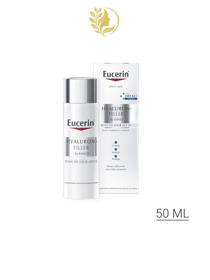 EUCERIN HYALURON-FILLER + 3X EFFECT SOIN DE JOUR PEAU NORMALE À MIXTE SPF 15 - 50 ML -