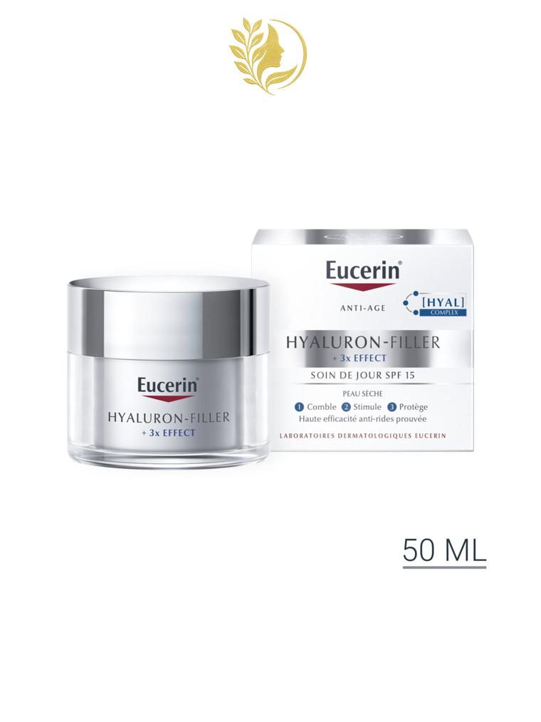 EUCERIN HYALURON-FILLER + 3X EFFECT SOIN DE JOUR PEAU SÈCHE SPF 15 - 50 ML -