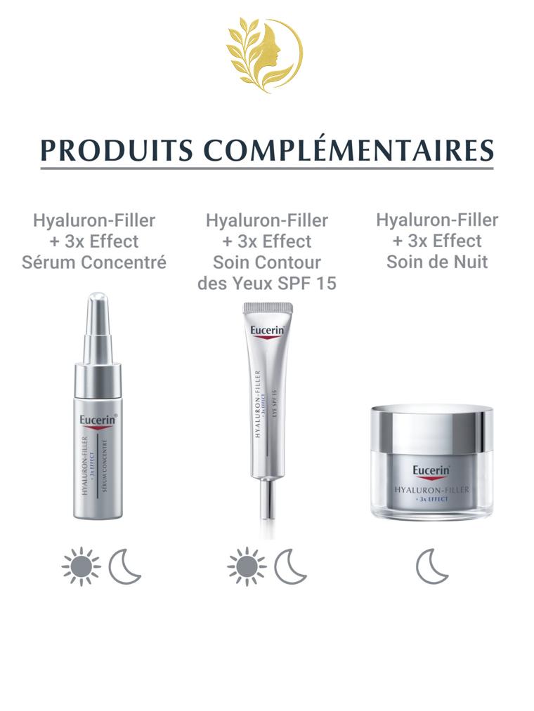 EUCERIN HYALURON-FILLER + 3X EFFECT SOIN DE JOUR PEAU SÈCHE SPF 15 - 50 ML -