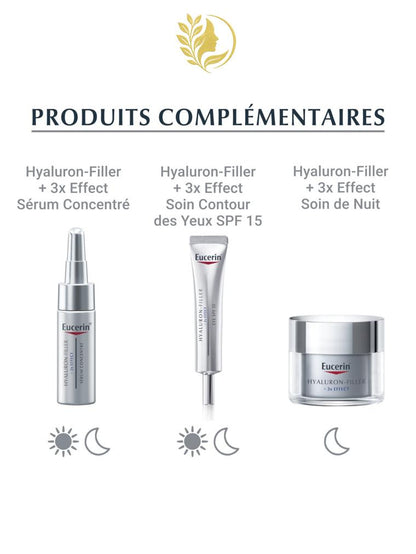 EUCERIN HYALURON-FILLER + 3X EFFECT SOIN DE JOUR PEAU SÈCHE SPF 15 - 50 ML -
