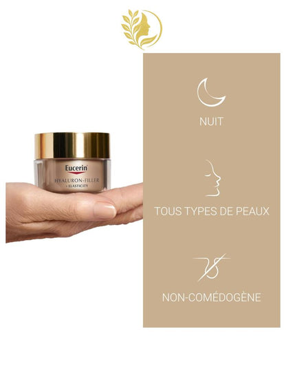 EUCERIN HYALURON-FILLER + ELASTICITY SOIN DE NUIT - 50 ML -