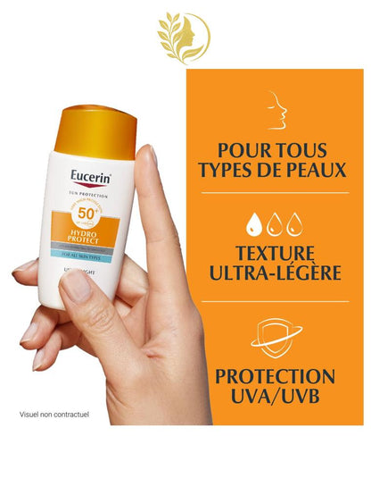 EUCERIN SUN PROTECTION HYDRO PROTECT FLUIDE ULTRA-LÉGER SPF 50+ - 50 ML -