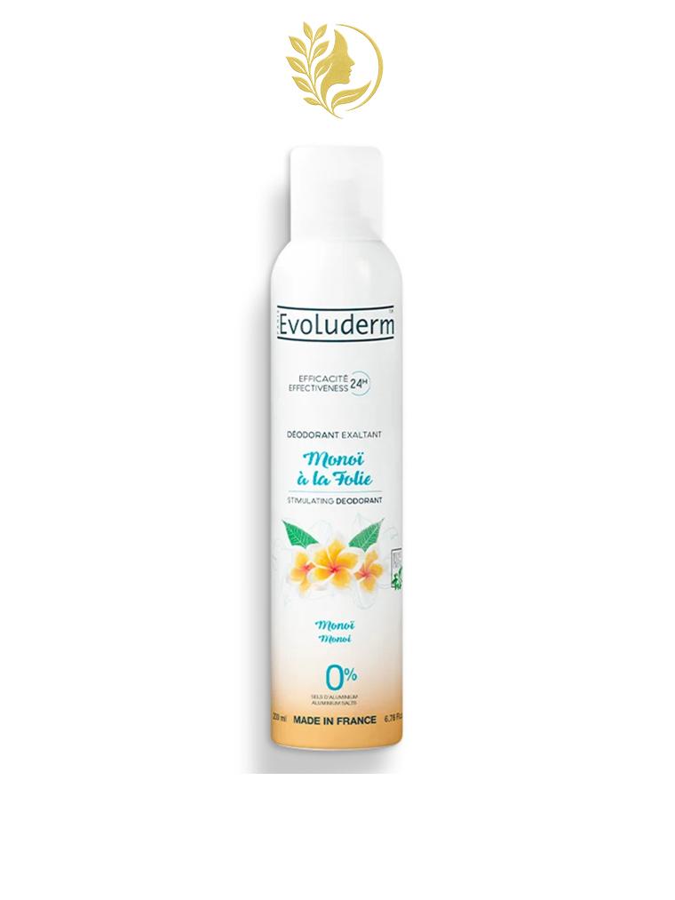 EVOLUDERM DEODORANT MONOI A LA FOLIE EFFICACITE 24H 200ML