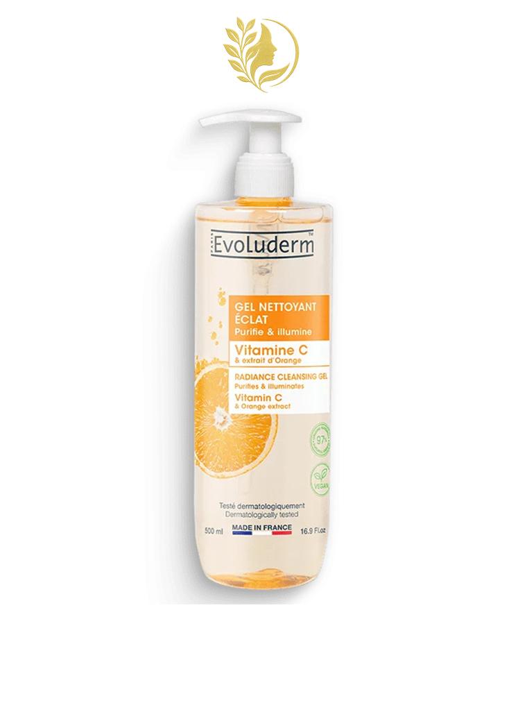 EVOLUDERM GEL NETTOYANT ECLAT VITAMINE C 500ML