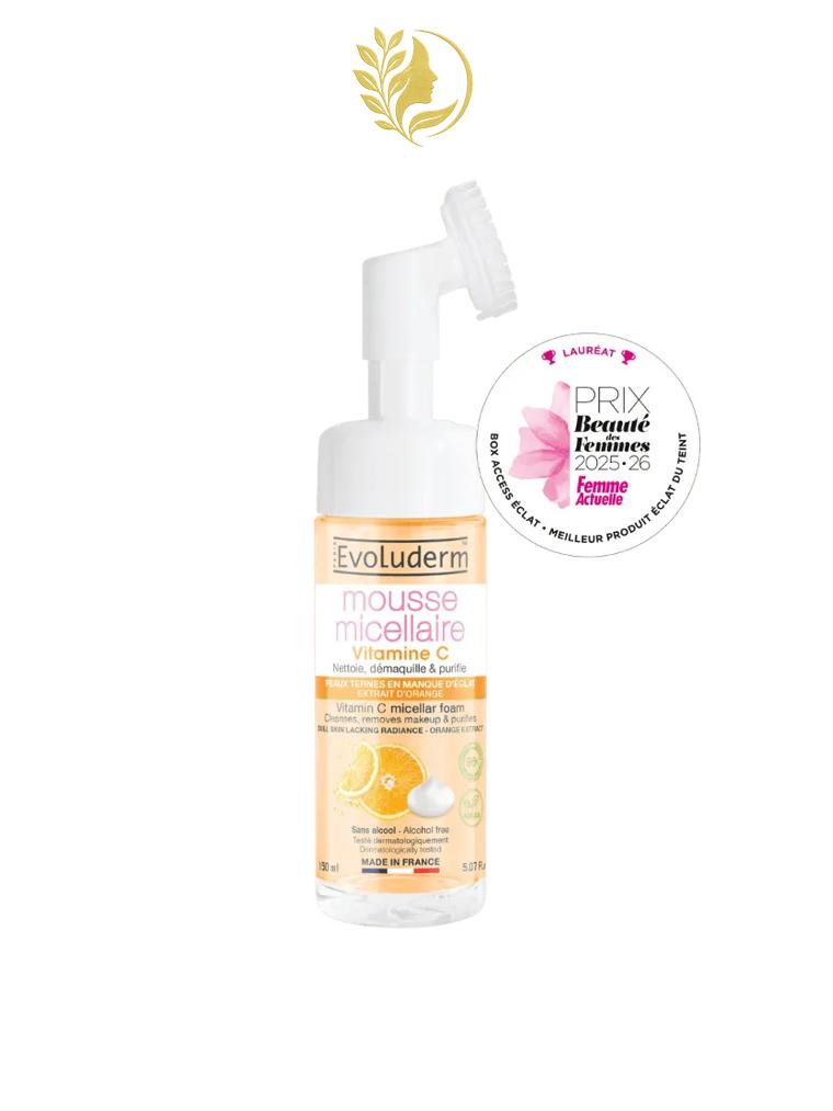 EVOLUDERM MOUSSE MICELLAIRE VITAMINE C 150ML