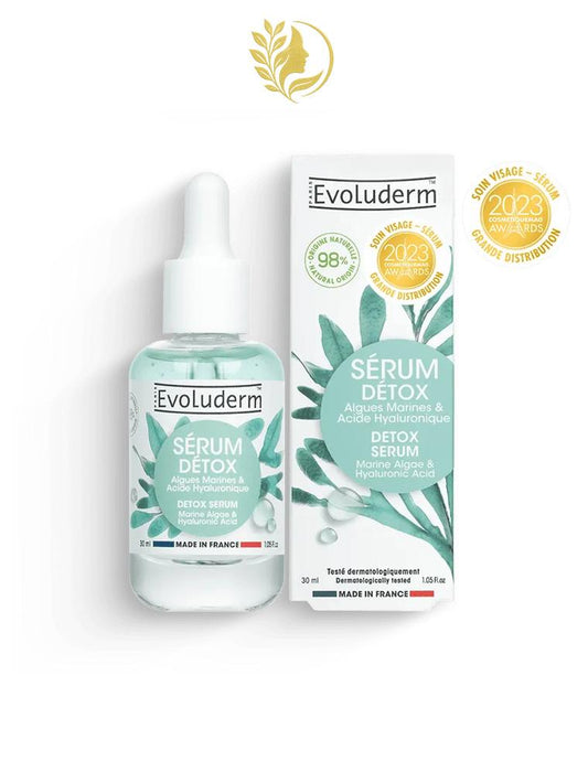 EVOLUDERM SERUM DETOX ALGUES MARINES ET ACIDE HYALURONIQUE 30 ML
