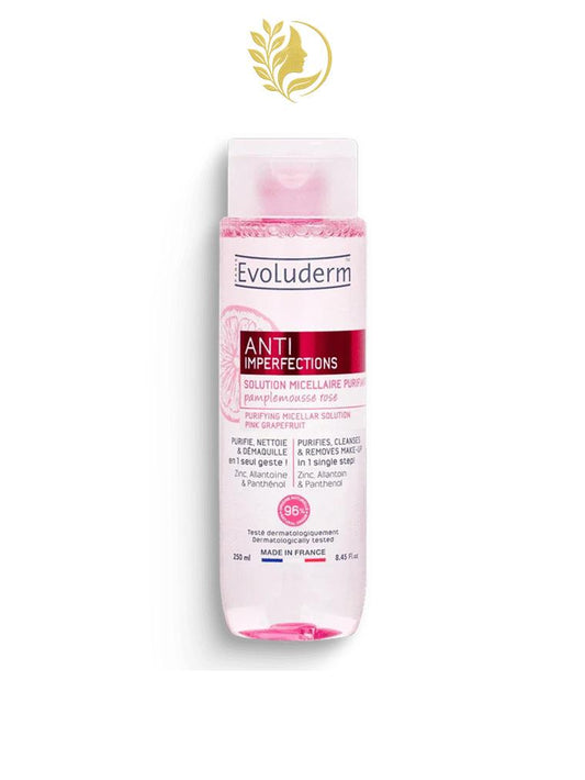 EVOLUDERM SOLUTION MICELLAIRE PURIFIANTE ANTI IMPERFECTIONS 250ML