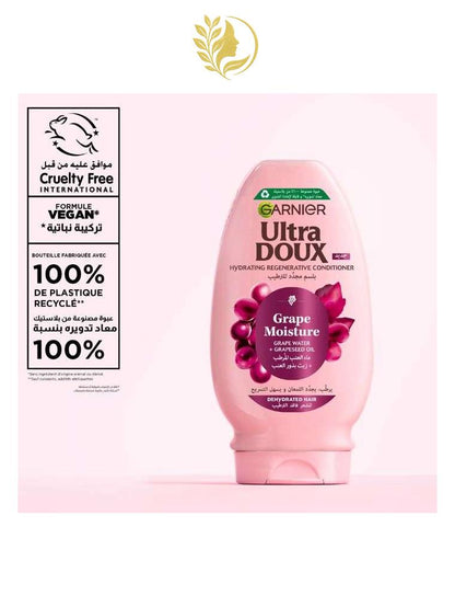 GARNIER ULTRA DOUX GRAPE MOISTURE APRES SHAMPOOING HYDRATANT 200 ML